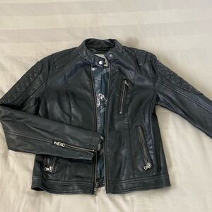 Woman’s Levi’s Black Leather Jacket.